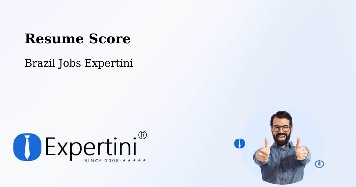 Resume Score & Job Description Match Tool – Teixeira De Freitas - Brazil Jobs Expertini